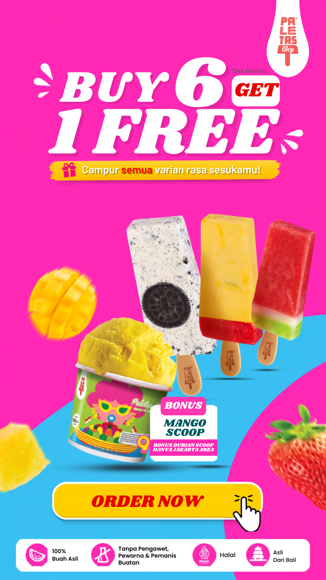 Paket BUY 6 GET 1 FREE