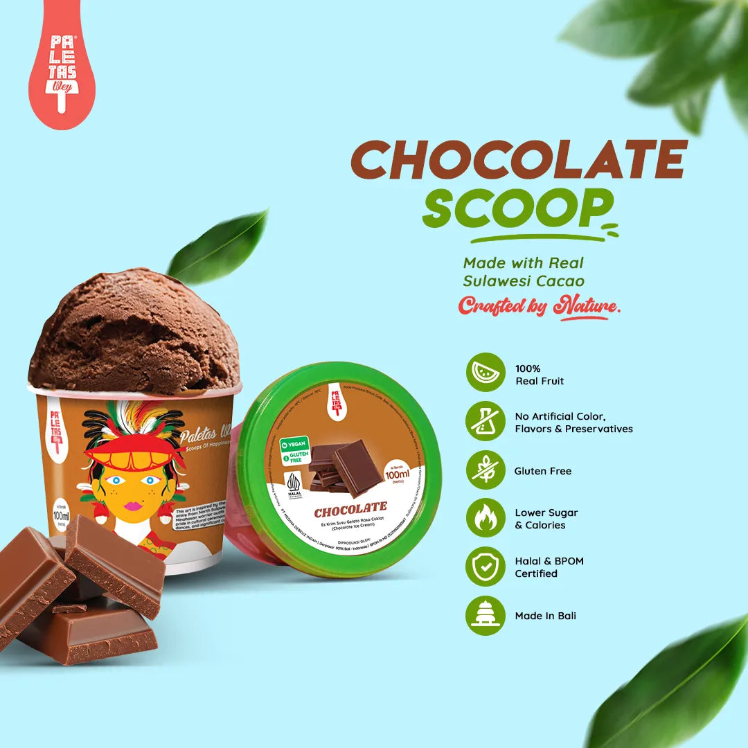 Es Krim Paletas Wey Chocolate Scoop