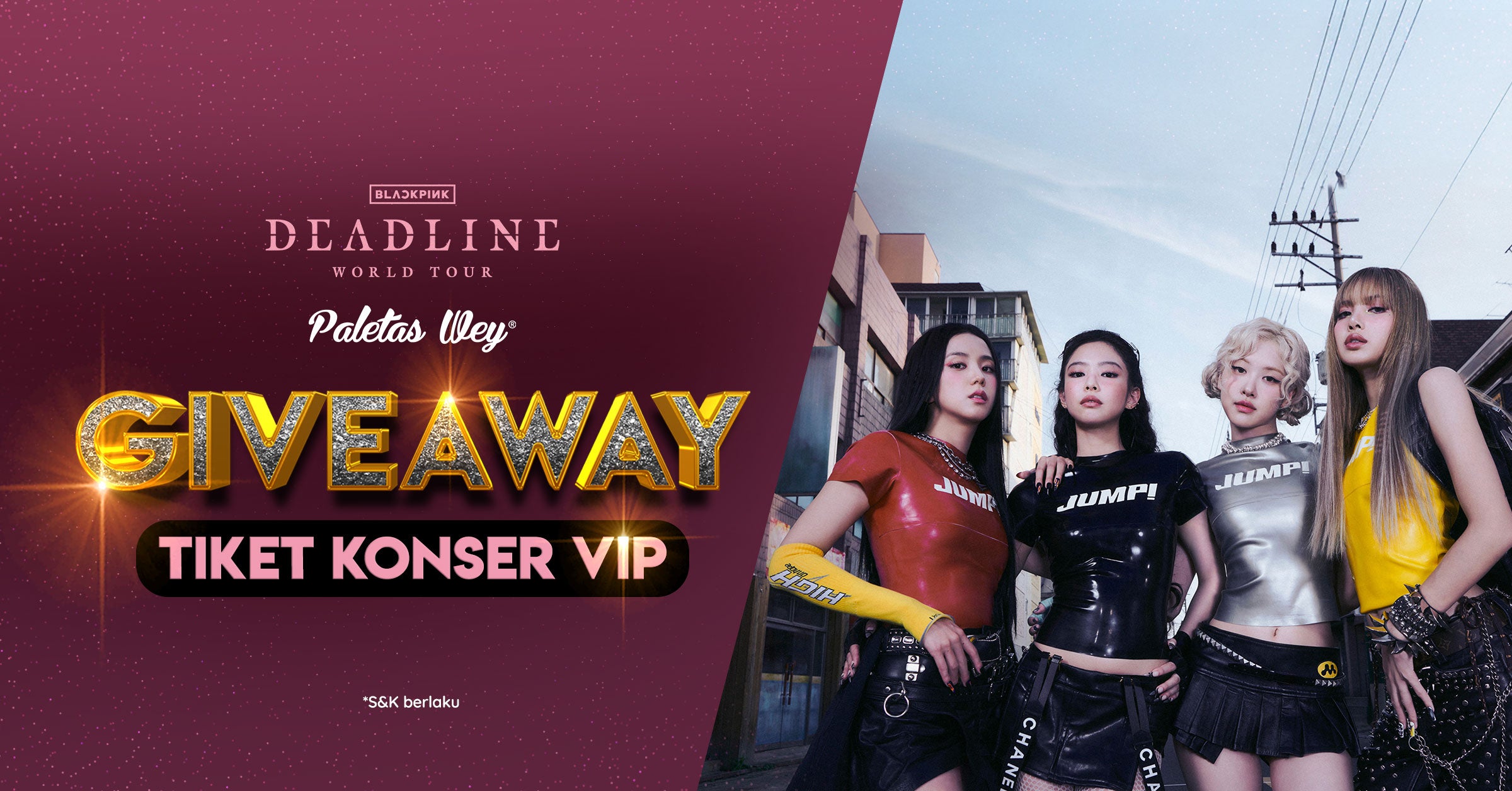 blackpink tour paletas wey