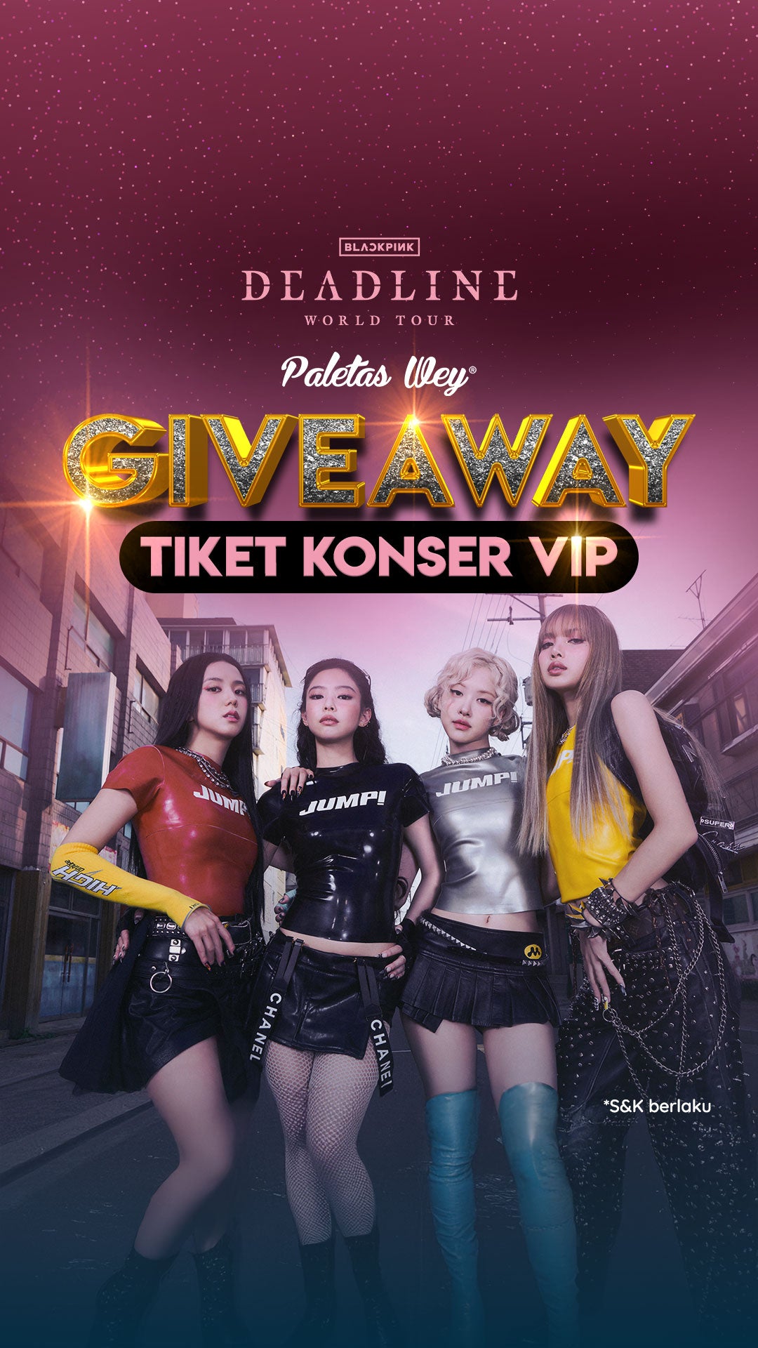 blackpink tour paletas wey