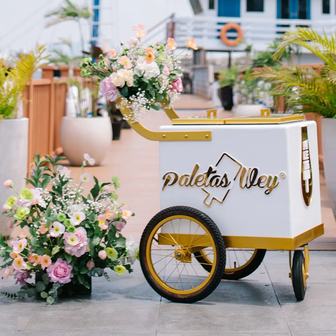 gold trolley paletas wey